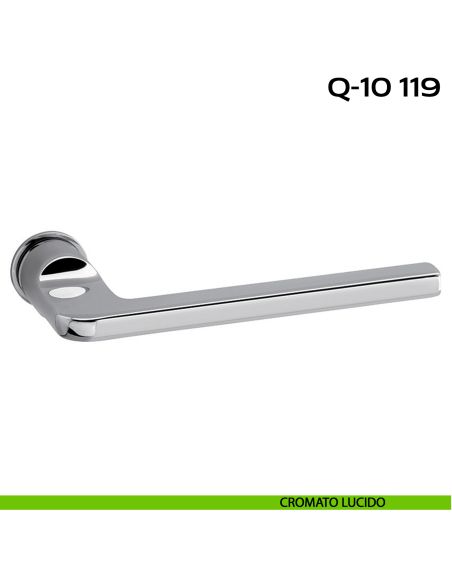 Maniglia per porta Q-10 119 Minimal Reguitti cromato lucido