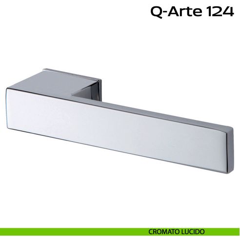 Maniglia per porta Q-Arte 124 Minimal Reguitti cromato lucido
