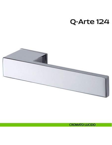 Maniglia per porta Q-Arte 124 Minimal Reguitti cromato lucido