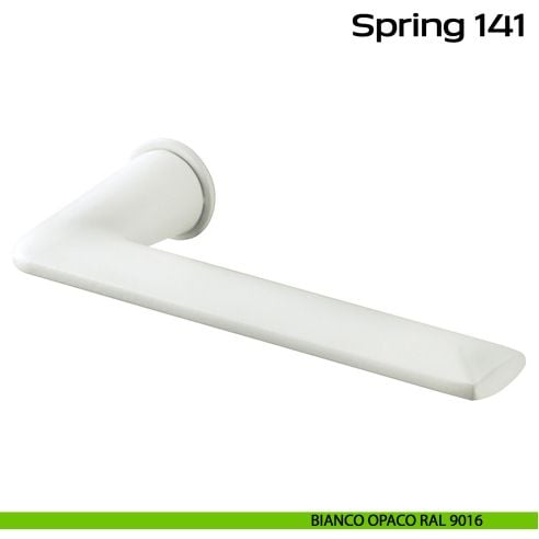 Maniglia per porta 141 Spring Minimal Reguitti bianco opaco RAL 9005