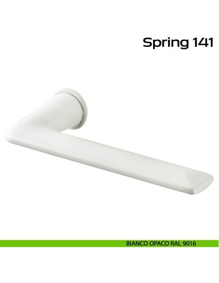 Maniglia per porta 141 Spring Minimal Reguitti bianco opaco RAL 9005