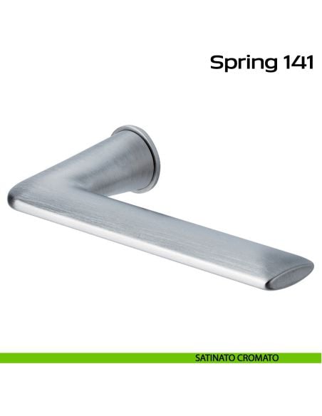 Maniglia per porta 141 Spring Minimal Reguitti satinato cromato
