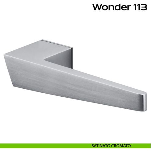 Maniglia per porta Wonder 113 Minimal Reguitti satinato cromato