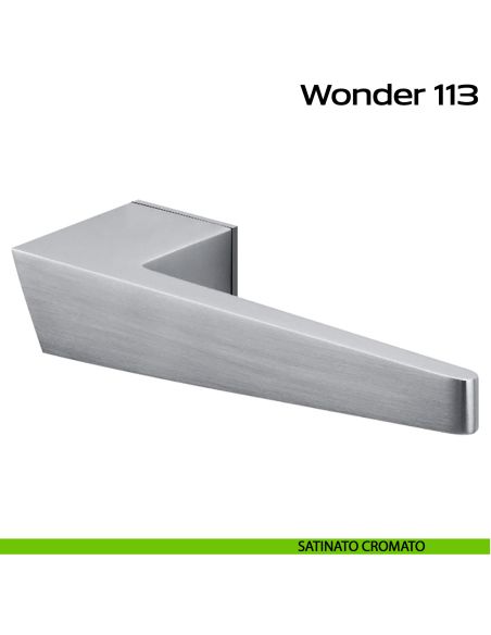 Maniglia per porta Wonder 113 Minimal Reguitti satinato cromato