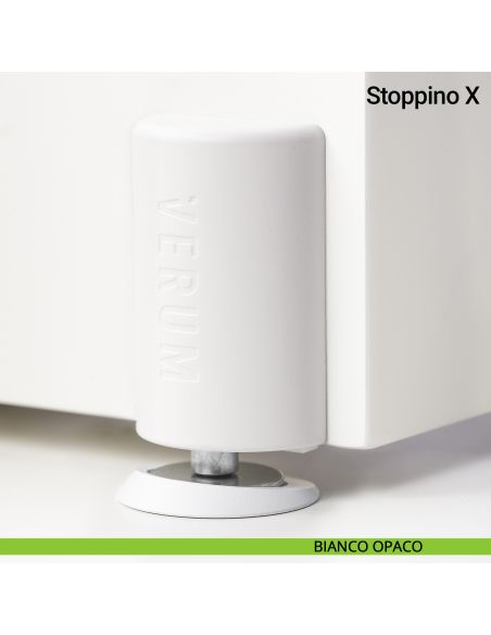 Fermaporta magnetico esterno Stoppino X Verum Italy - bianco opaco