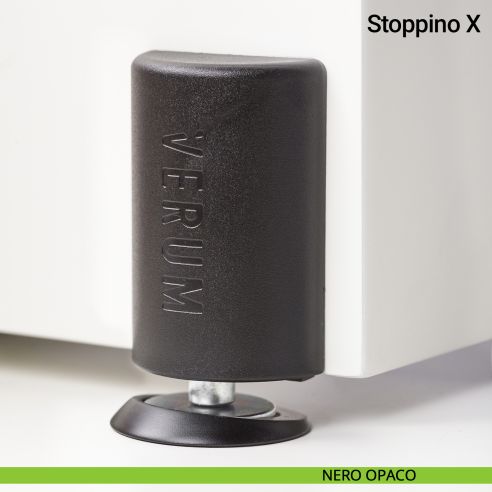 Fermaporta magnetico esterno Stoppino X Verum Italy - nero opaco