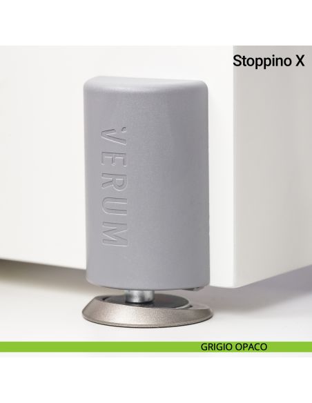 Fermaporta magnetico esterno Stoppino X Verum Italy - grigio opaco