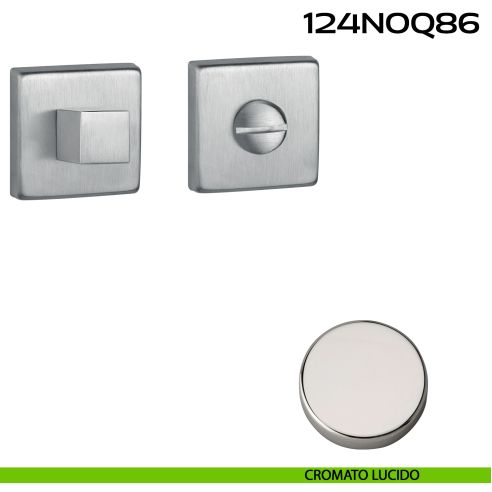 Nottolino WC quadrato Q86 Reguitti cromato lucido