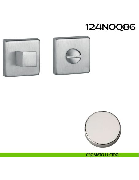 Nottolino WC quadrato Q86 Reguitti cromato lucido