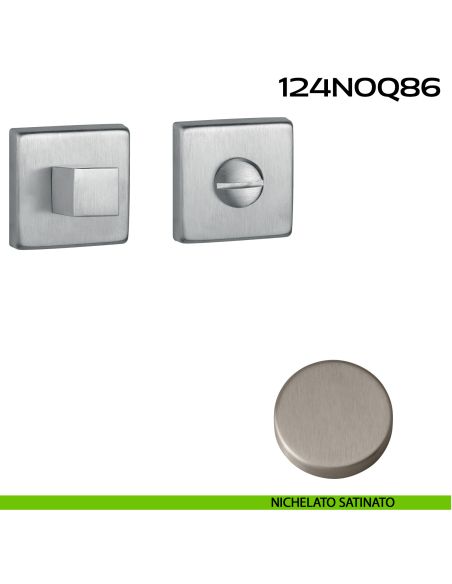 Nottolino WC quadrato Q86 Reguitti nichelato satinato