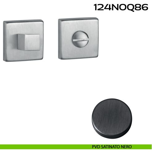 Nottolino WC quadrato Q86 Reguitti pvd satinato nero