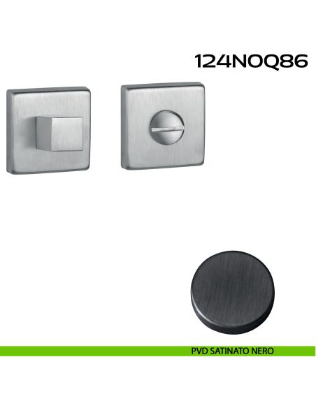 Nottolino WC quadrato Q86 Reguitti pvd satinato nero