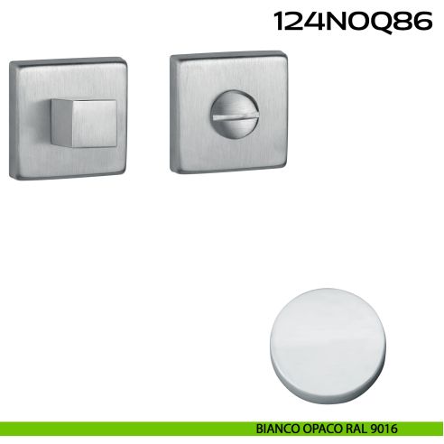 Nottolino WC quadrato Q86 Reguitti bianco opaco ral 9016