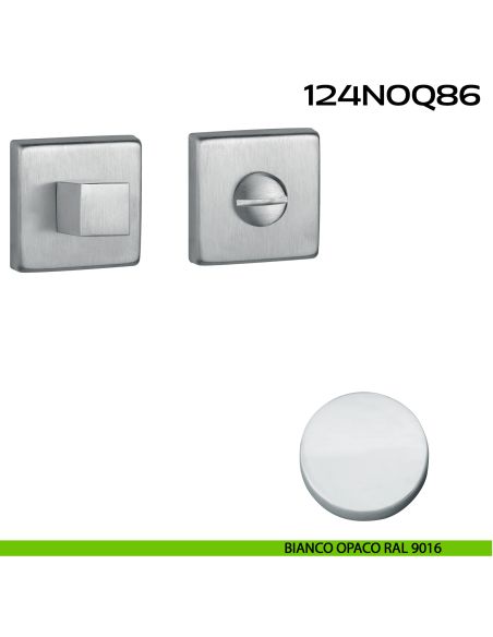 Nottolino WC quadrato Q86 Reguitti bianco opaco ral 9016