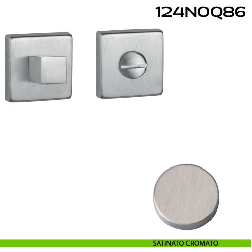 Nottolino WC quadrato Q86 Reguitti satinato cromato