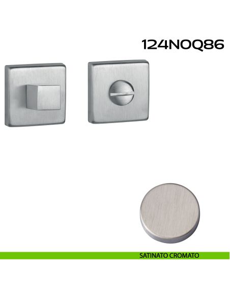 Nottolino WC quadrato Q86 Reguitti satinato cromato