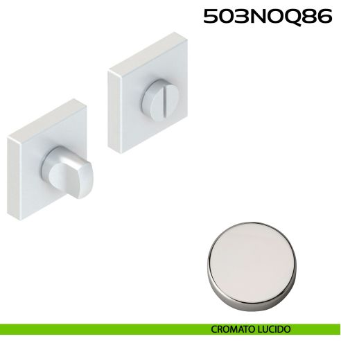 Nottolino WC quadrato 503NOQ86 Reguitti cromato lucido