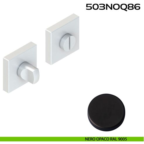 Nottolino WC quadrato 503NOQ86 Reguitti nero opaco