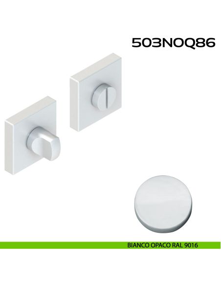 Nottolino WC quadrato 503NOQ86 Reguitti bianco opaco
