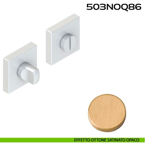 Nottolino WC quadrato 503NOQ86 Reguitti effetto ottone satinato opaco