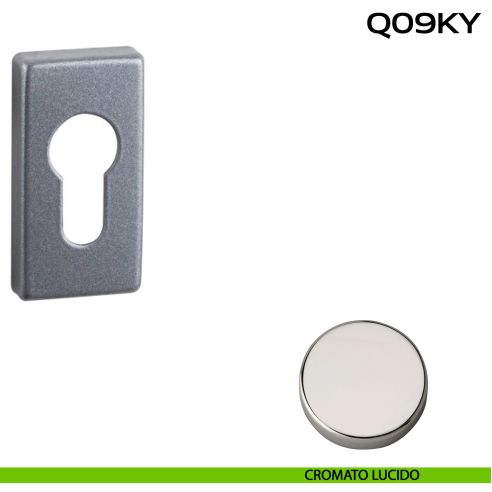 Bocchetta foro yale rettangolare Q09 Reguitti cromato lucido