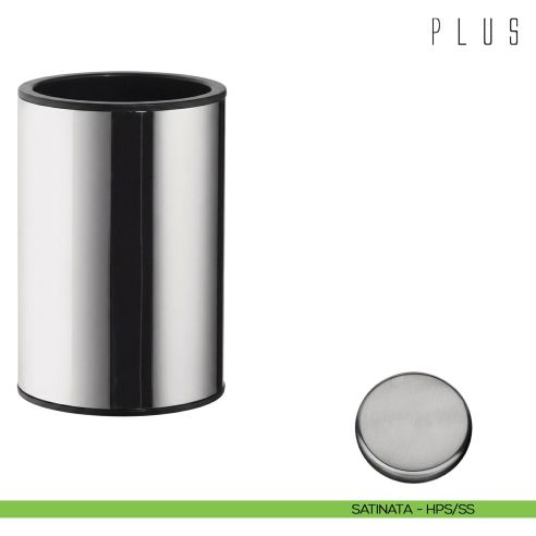 Porta bicchiere da appoggio Colombo Design Plus zirconium stainless steel HPS