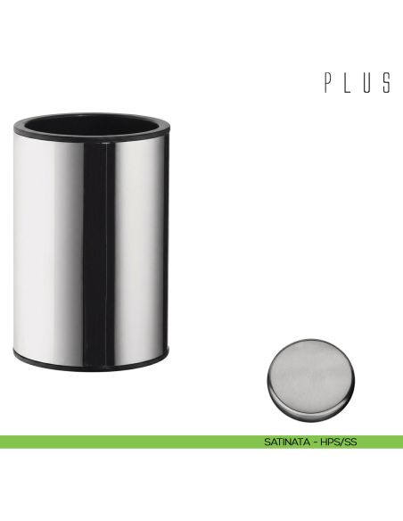 Porta bicchiere da appoggio Colombo Design Plus zirconium stainless steel HPS