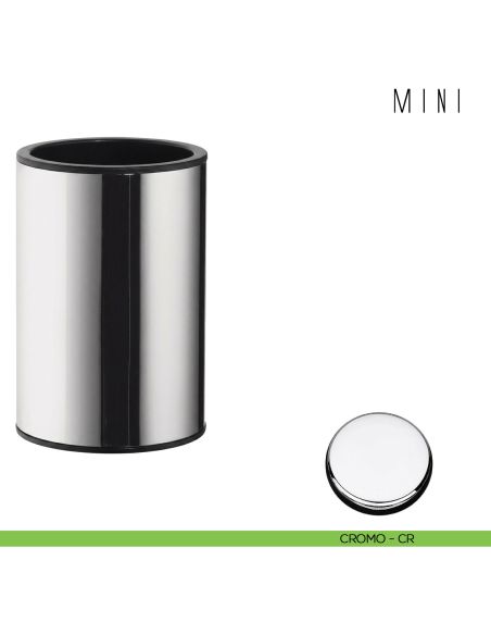Porta bicchiere d'appoggio Colombo Design serie Mini cromo