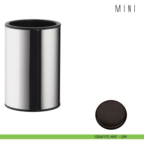 Porta bicchiere d'appoggio Colombo Design serie Mini grafite mat