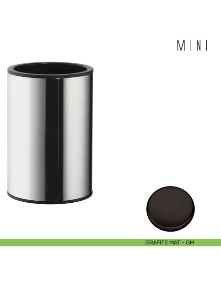 Porta bicchiere d'appoggio Colombo Design serie Mini grafite mat