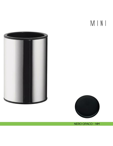 Porta bicchiere d'appoggio Colombo Design serie Mini nero opaco