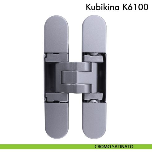Cerniera a scomparsa regolabile per mobile Koblenz Kubikina K6100 - cromo satinato