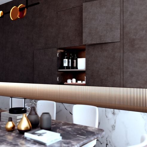 Cerniera a scomparsa regolabile per mobile Koblenz Kubikina K6100