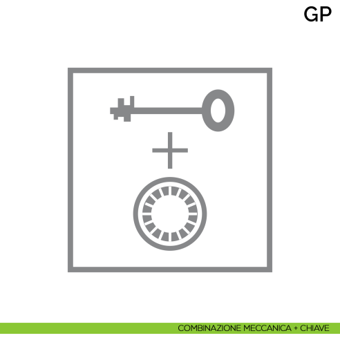 Cassaforte a mobile Bordogna GP 3 - combinazione meccanica + chiave