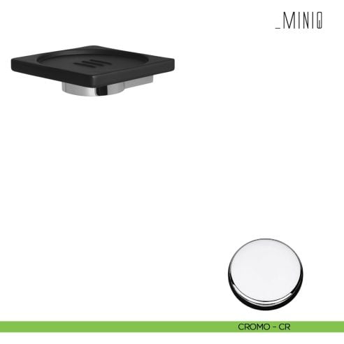 Porta sapone inamovibile Colombo Design serie MiniQ cromo