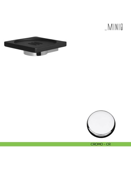 Porta sapone inamovibile Colombo Design serie MiniQ cromo