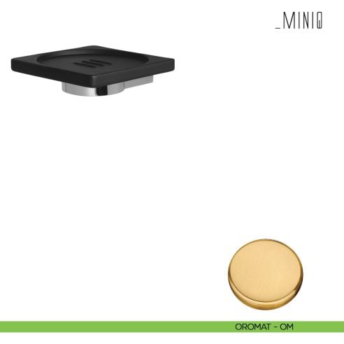 Porta sapone inamovibile Colombo Design serie MiniQ oromat