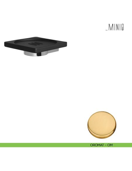 Porta sapone inamovibile Colombo Design serie MiniQ oromat