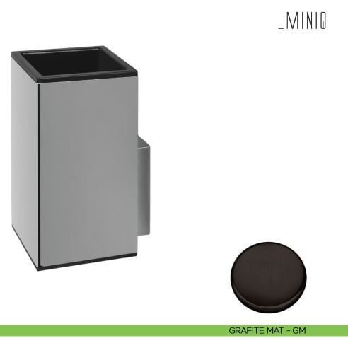 Porta bicchiere Colombo Design serie MiniQ grafite mat