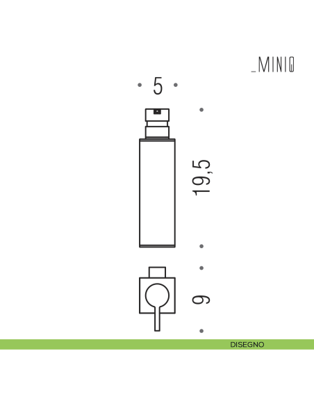 Spandisapone Colombo Design serie MiniQ disegno