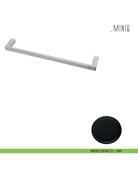 Porta salvietta Colombo Design serie MiniQ 31,5 cm neromat