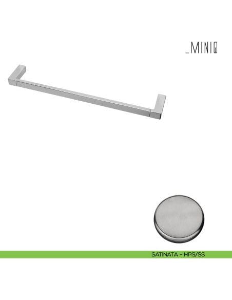 Porta salvietta Colombo Design serie MiniQ 31,5 cm Zirconium stainless-steel HPS/SS