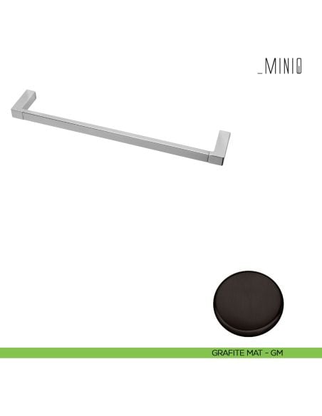 Porta salvietta Colombo Design serie MiniQ 31,5 cm grafite mat