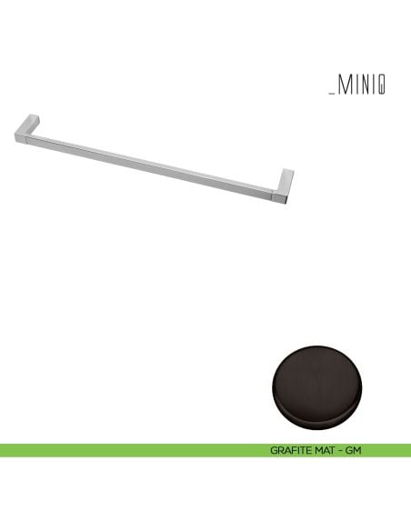 Porta salvietta Colombo Design serie MiniQ 46,5 cm grafite mat