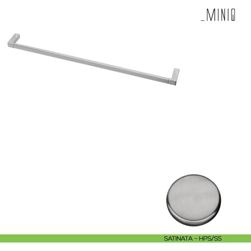 Porta salvietta Colombo Design serie MiniQ 61,5 cm Zirconium stainless-steel HPS/SS