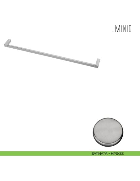 Porta salvietta Colombo Design serie MiniQ 61,5 cm Zirconium stainless-steel HPS/SS