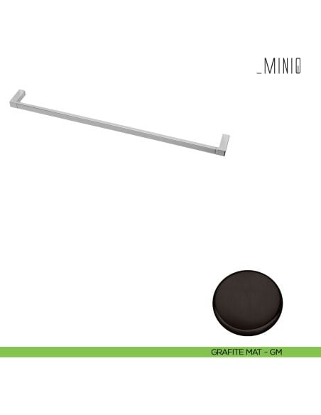 Porta salvietta Colombo Design serie MiniQ 61,5 cm grafite mat