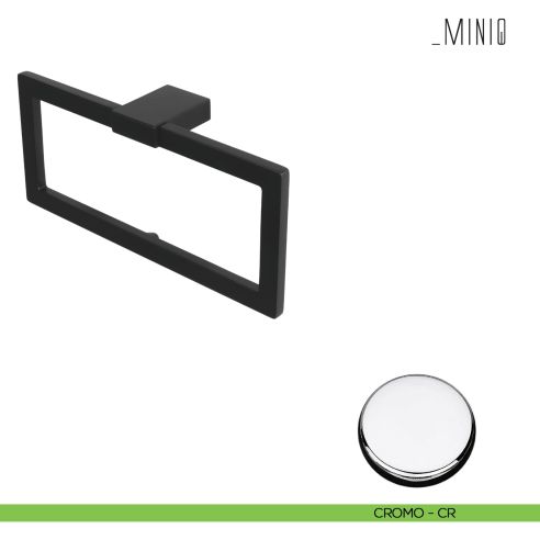 Porta salvietta ad anello Colombo Design serie MiniQ cromo