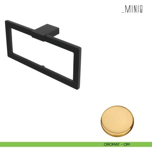 Porta salvietta ad anello Colombo Design serie MiniQ oromat