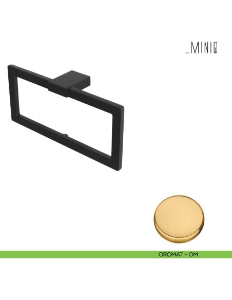 Porta salvietta ad anello Colombo Design serie MiniQ oromat